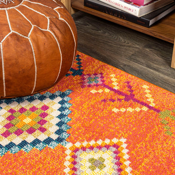 Tribal Love Geometric Area Rug